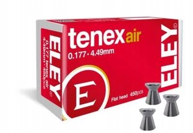 Śrut Eley Tenex Air 0.177 Flathead Diabolo 4,49mm