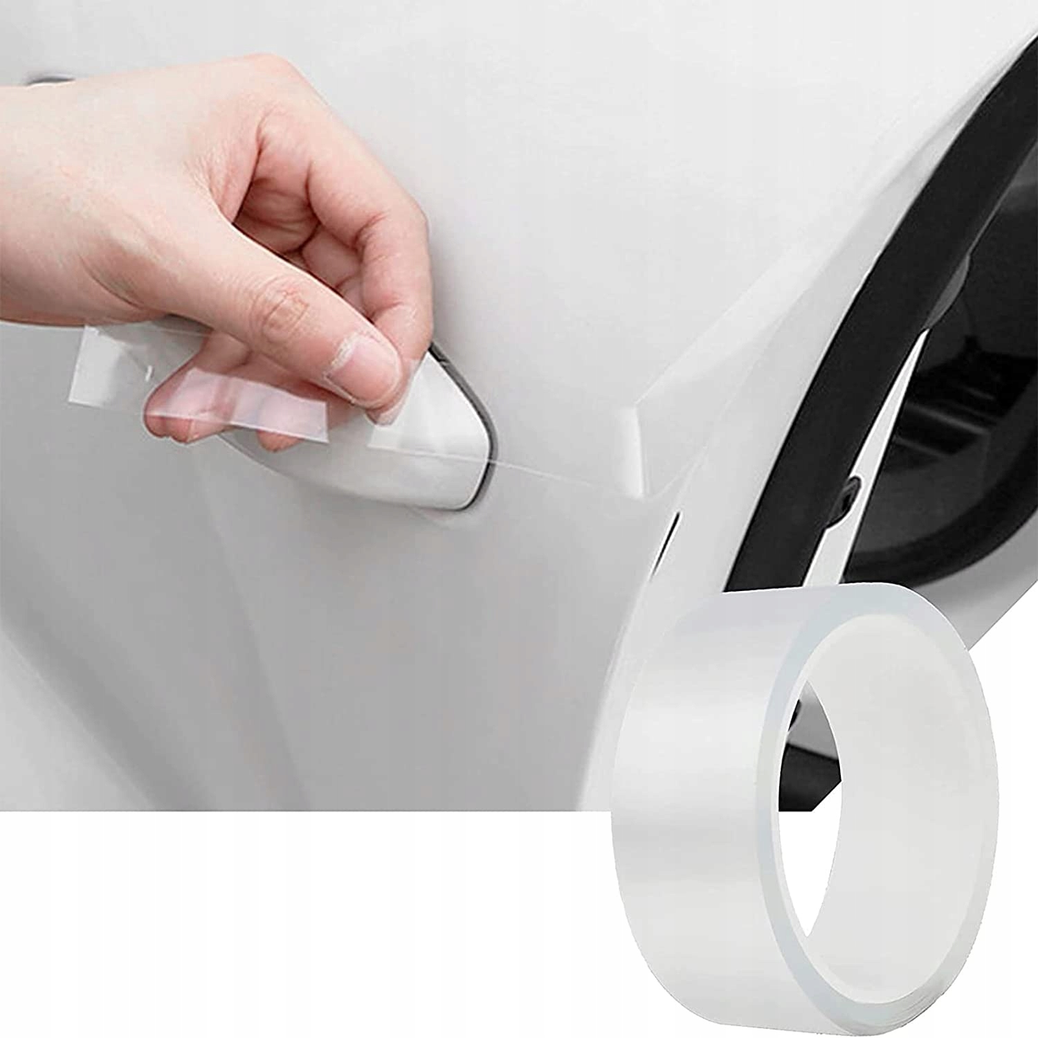 TAŚMA OCHRONNA NA PROGI RANTY DRZWI SAMOCHODU FOLIA SAMOCHODOWA 30mm x 5M