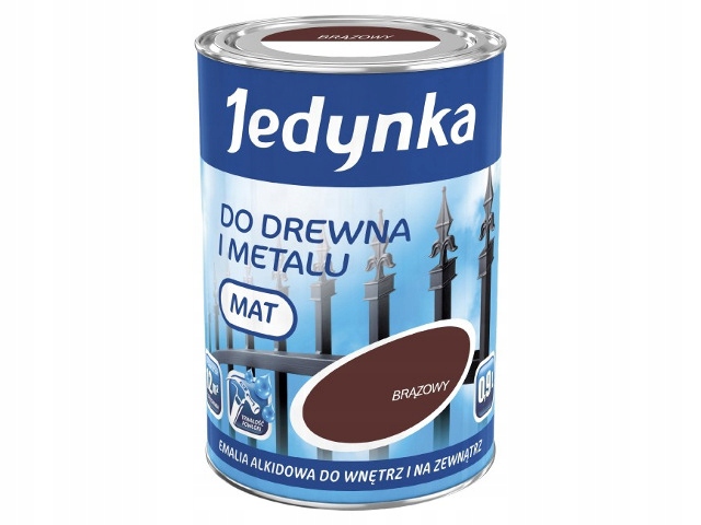 

Farba Do Drewna I Metalu Jedynka Brązowy Mat 0,36L