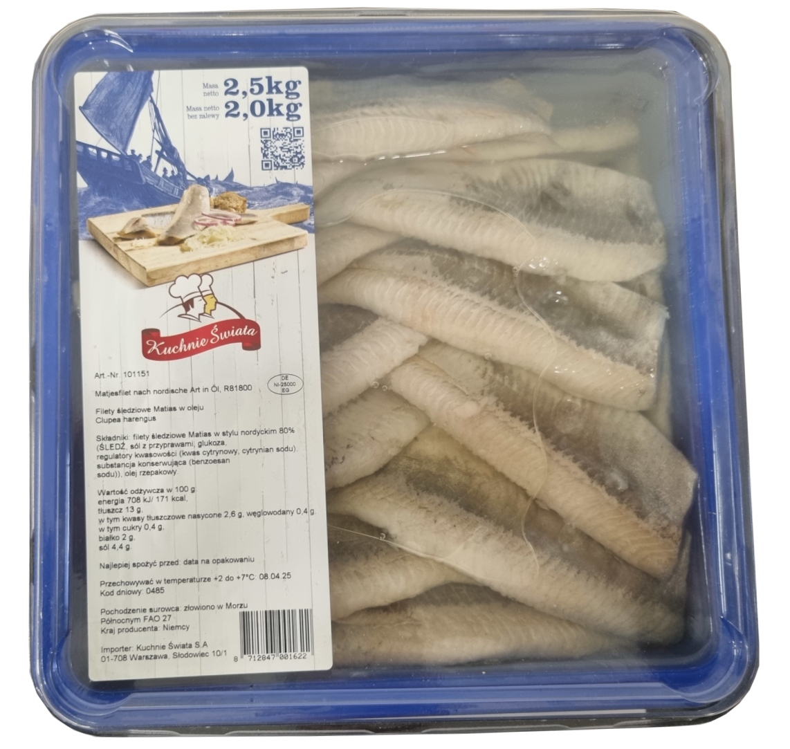 Levně Matjasy Nizozemské Sleď Nizozemský V Atlantickém Oleji 2 Kg