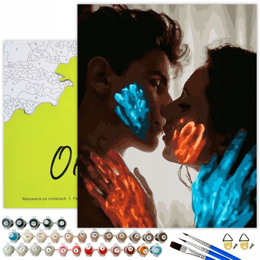 Malování Podle Čísel Láska Obrazy pro malování podle čísel s Rámem Oh Art