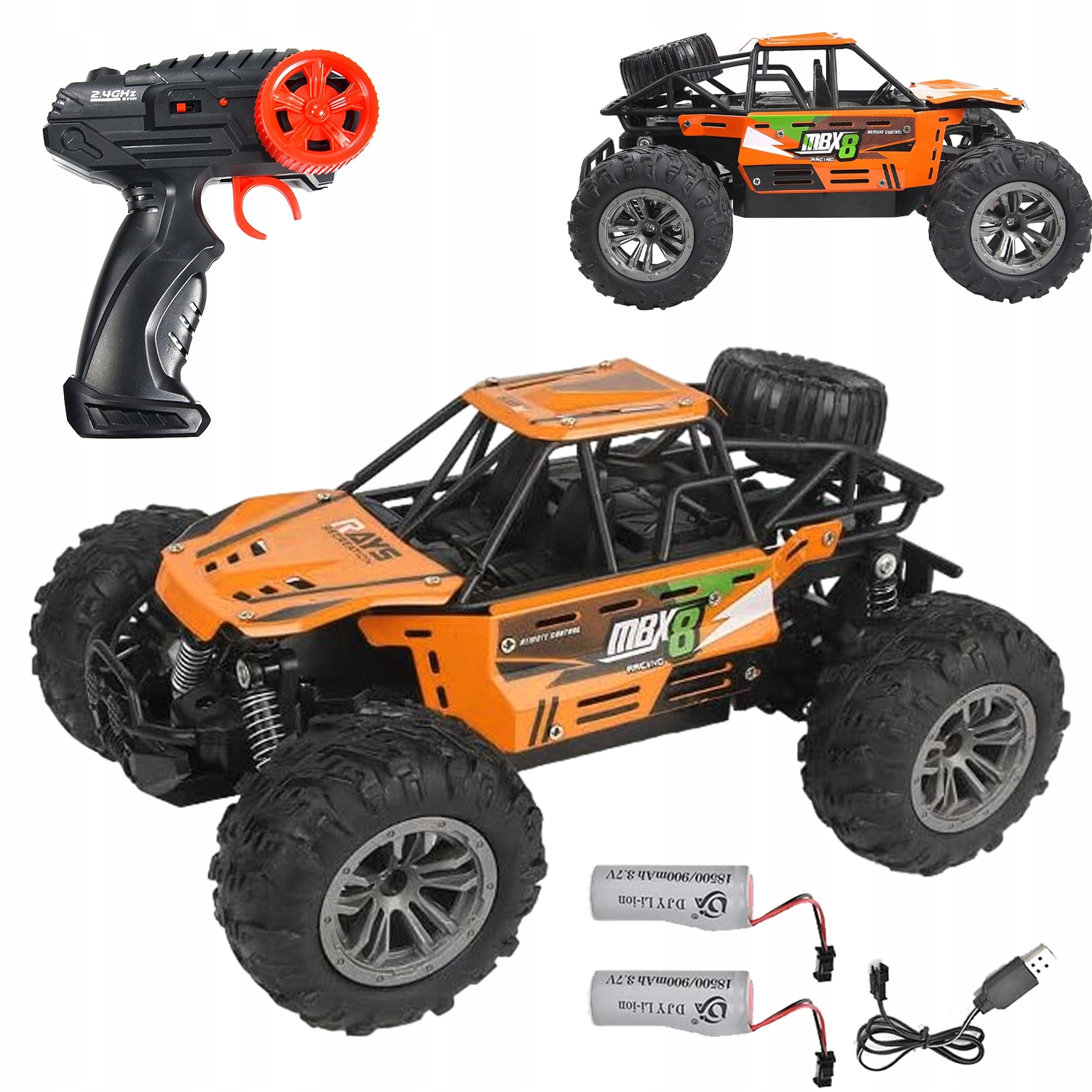 Velké Auto Na Dálkové Ovládání Rc Auto Terénní Pohon 4X4 1:16 S Ovladačem