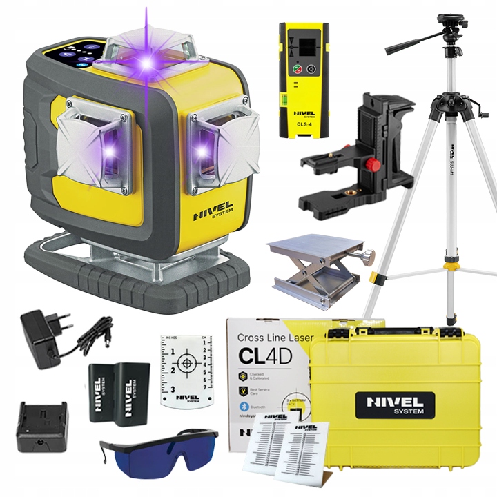 

Nivel System CL4D-P Laser Krzyżowy Fioletowy CLS4