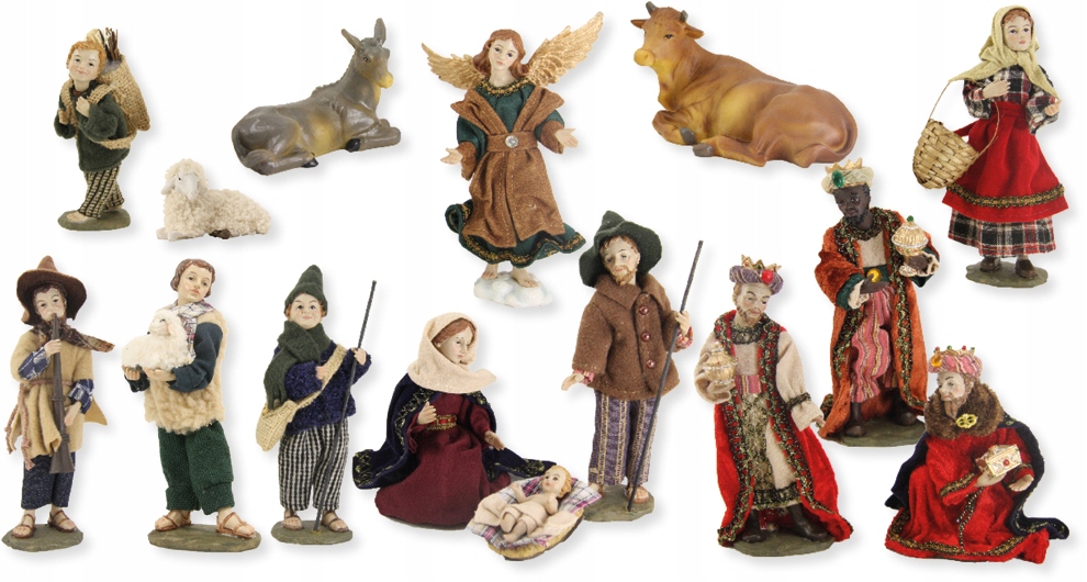 

Figury do Szopki Bożon. w ubraniu z materiału 11cm
