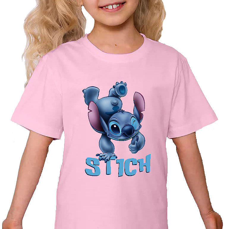 

Koszulka Dziecięca Różowa Stich Lilo Ohana Wz 146