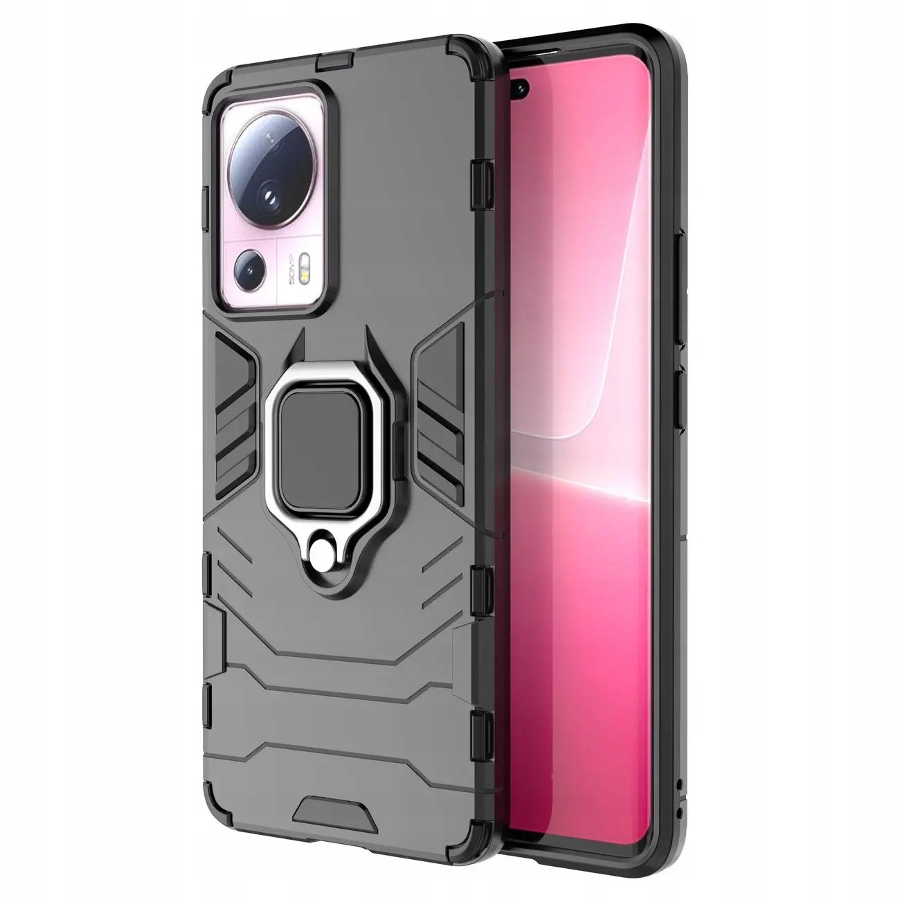 Ring Armor etui do Xiaomi 13 Lite pancerny pokrowiec uchwyt magnetyczny