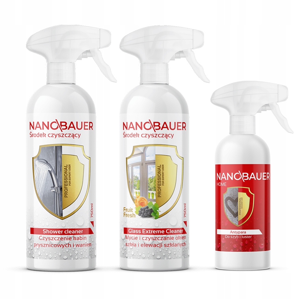 Levně Čistič kabiny 750ml oken 750ml a Antipara 250ml Nanobauer