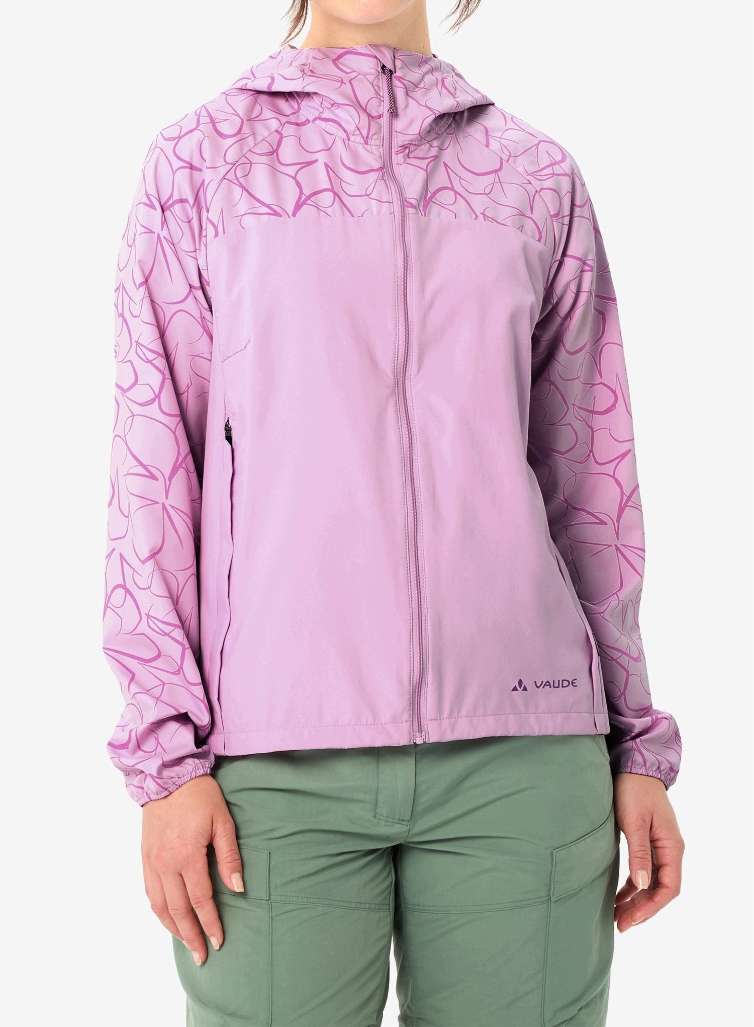 Kurtka damska Vaude Neyland Wind Jacket II raspberry 40 (M)