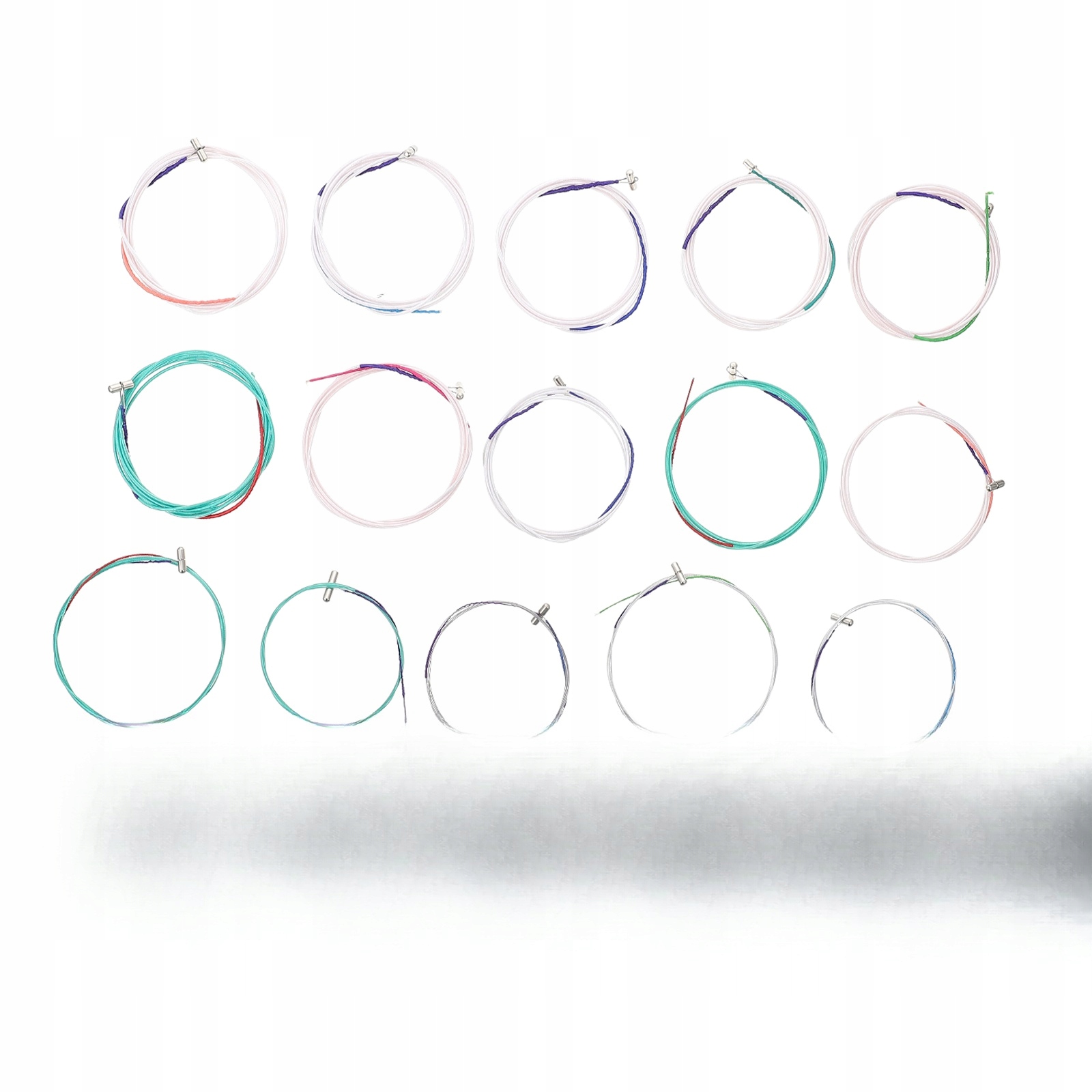 21 SZTUK ZESTAW STRUN DO GUZHENG - PRAKTYCZNE, KOLOROWE