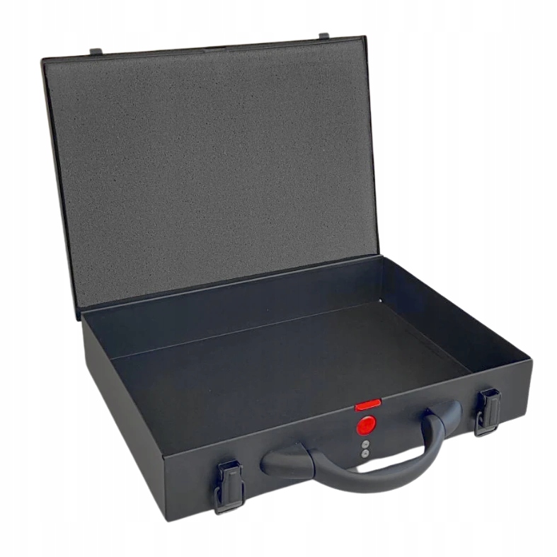 Kaseta walizka metalowa na pieniądze pojemniki wewnętrzne 390x280x70 mm