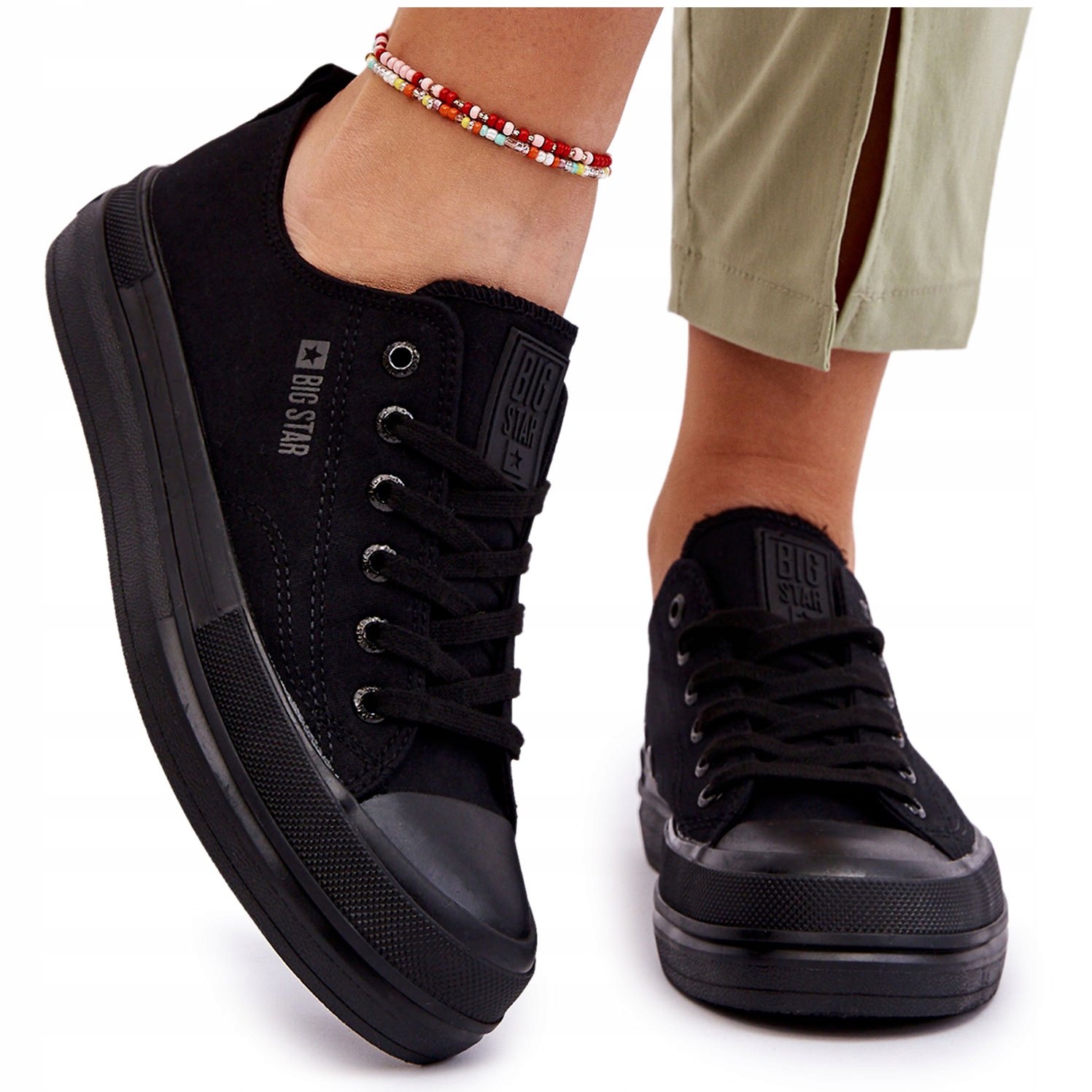 

Niskie Tenisówki Klasyk Big Star LL274967 Czarn 38