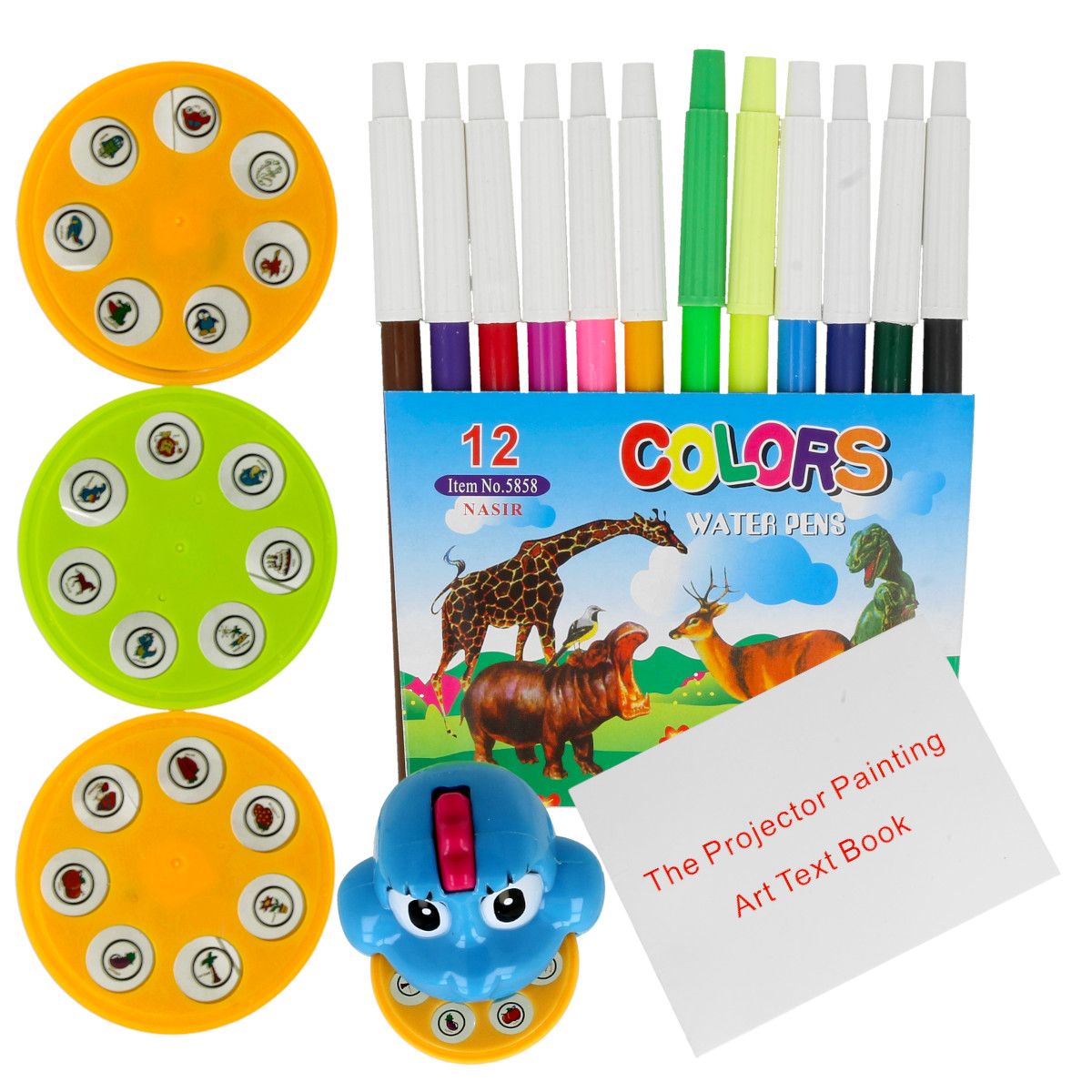 PROJEKTOR RZUTNIK DO NAUKI RYSOWANIA MALOWANIA ze slajdami x21 mazakami Certyfikaty, opinie, atesty CE EN 71