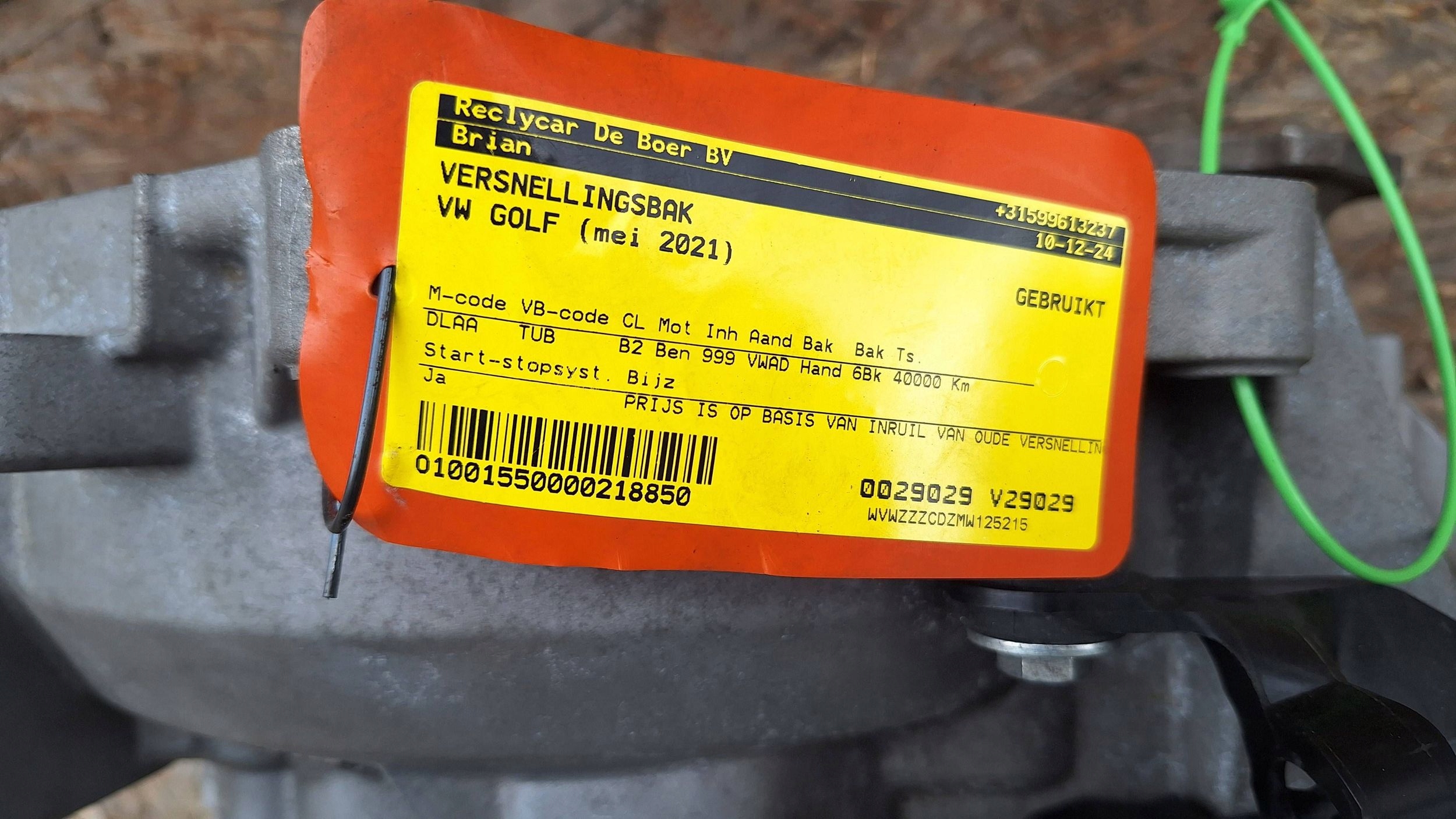 CAMBIO START STOP TUB VW GOLF VIII LEON IV AUDI A3 8Y 1.0 TSI
