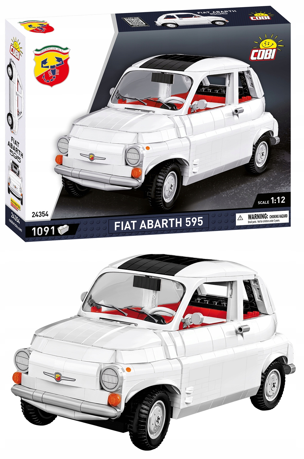 Cobi 24354 1965 Fiat 500 Abarth 1090 Kl.