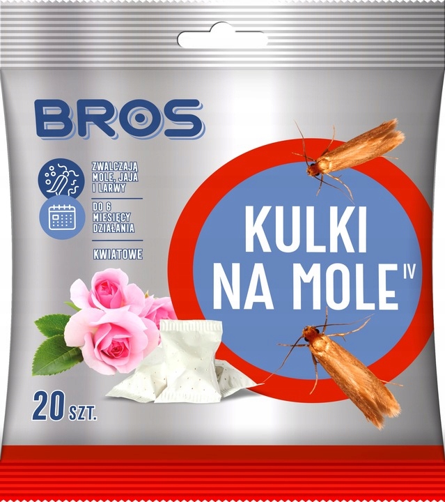 

Bros Kwiatowe Kulki Na Mole Odzieżowe