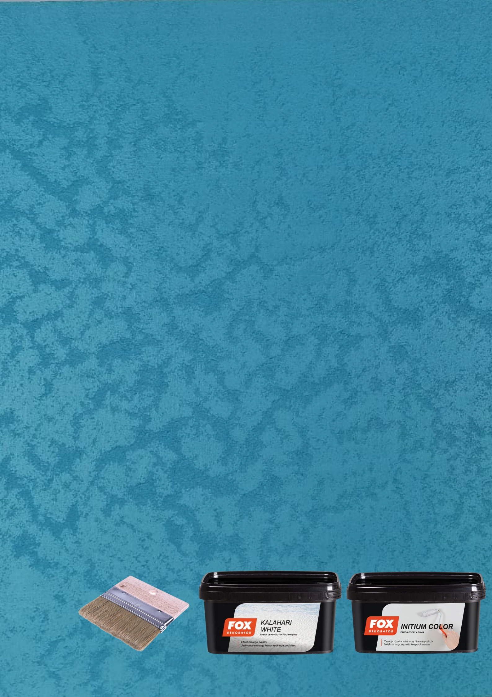 Fox Dekorátor Kalahari White Sada Na 8-10 M2 Tyrkysová