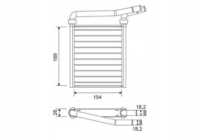 valeo 811626 теплообменник , отопление внутренний