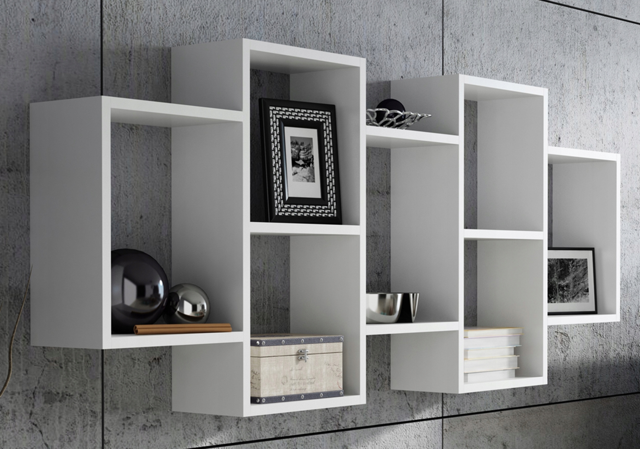 Półka wisząca POLON BIS biała regał na książki PER Marka Matkam