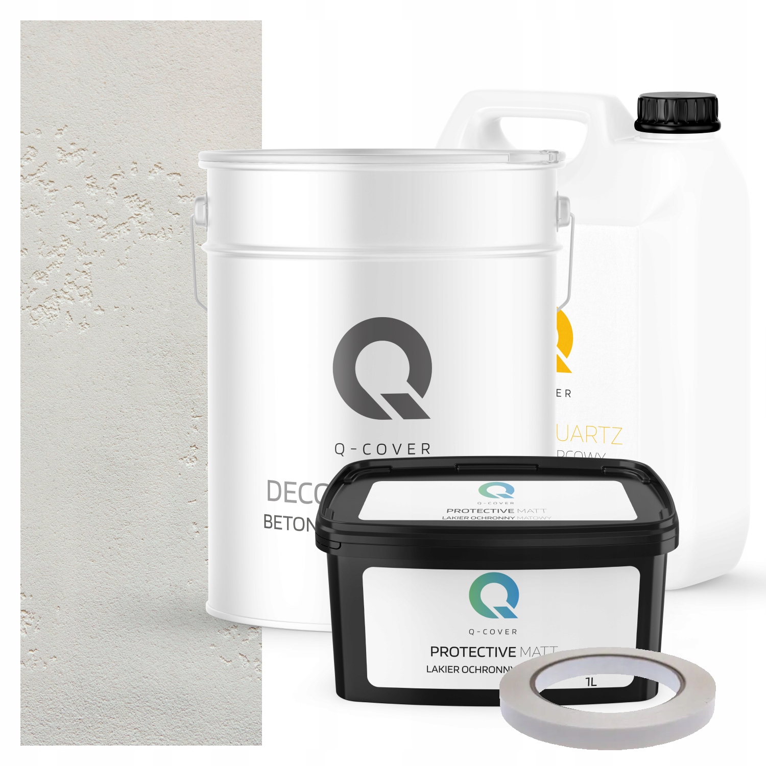 Architektonický Venkovní Beton Set Bílý F101 19kg Komplet 10m2