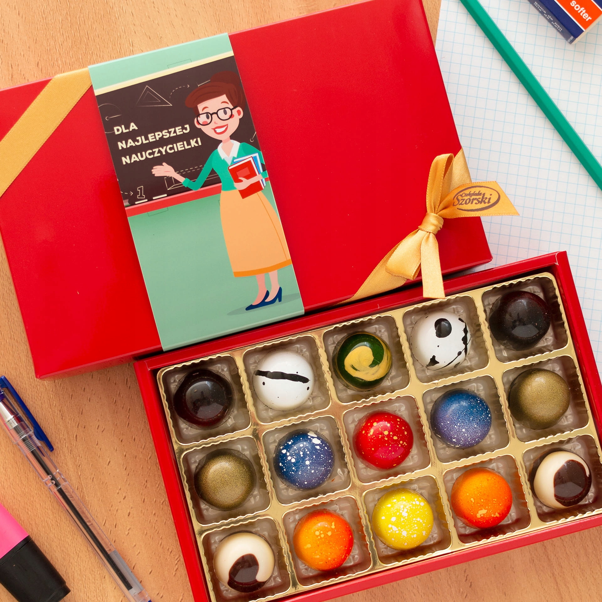 dla Nauczycielki czekoladki 15 szt.