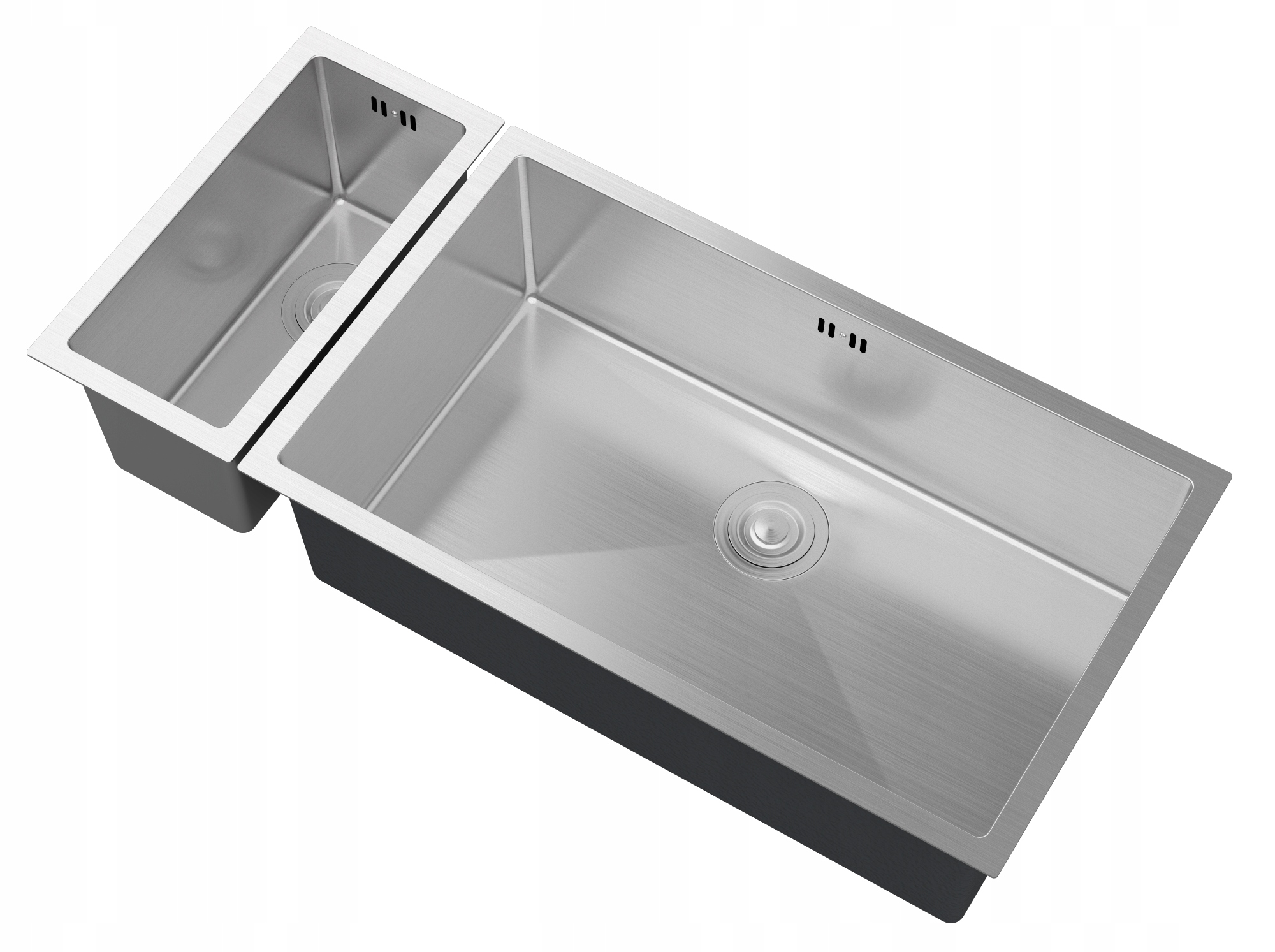 Veľký Oceľový Drez S Jednou A Pol Komorou, Sada BARI2274