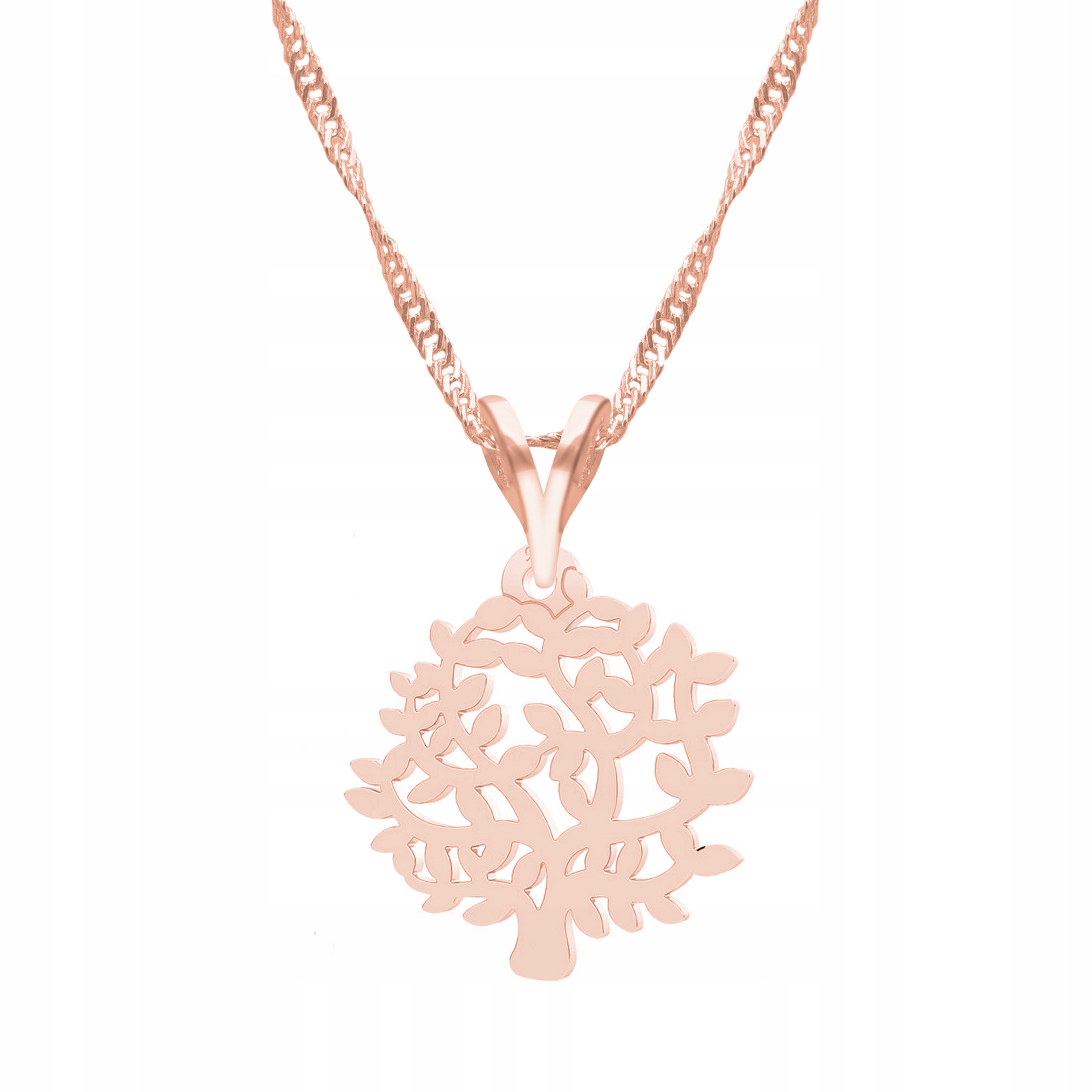 Řetízek zlatý náhrdelník 925 Ažurové dřevo