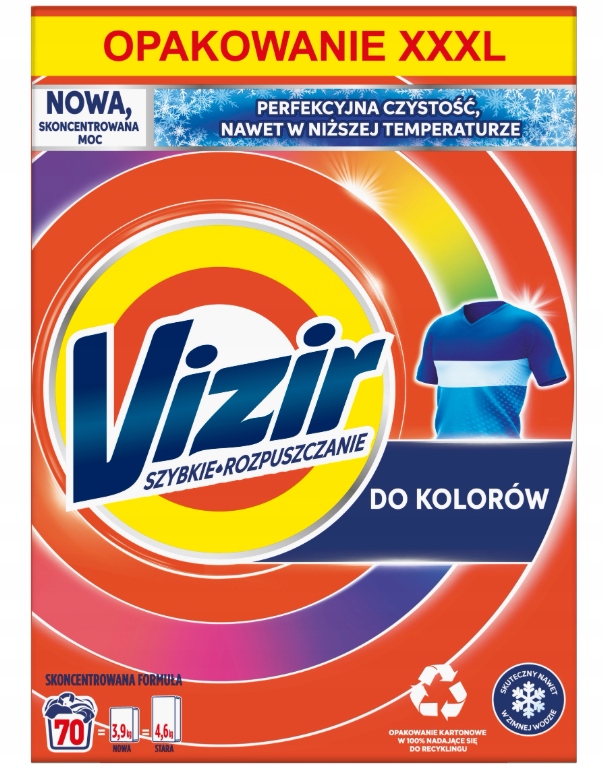 Levně Vizir Prací prášek na barvy 3,85 kg
