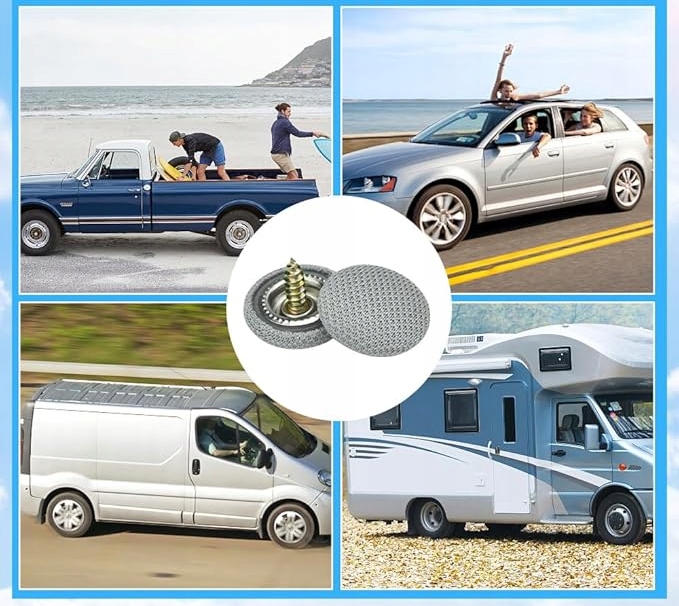 AUTÓ TETŐKÁRPIT JAVÍTÓ KÉSZLET 70 db-os Eredeti katalógusszáma ZESTAW NAPRAWCZY PODSUFITKI 62 ELEMENTY