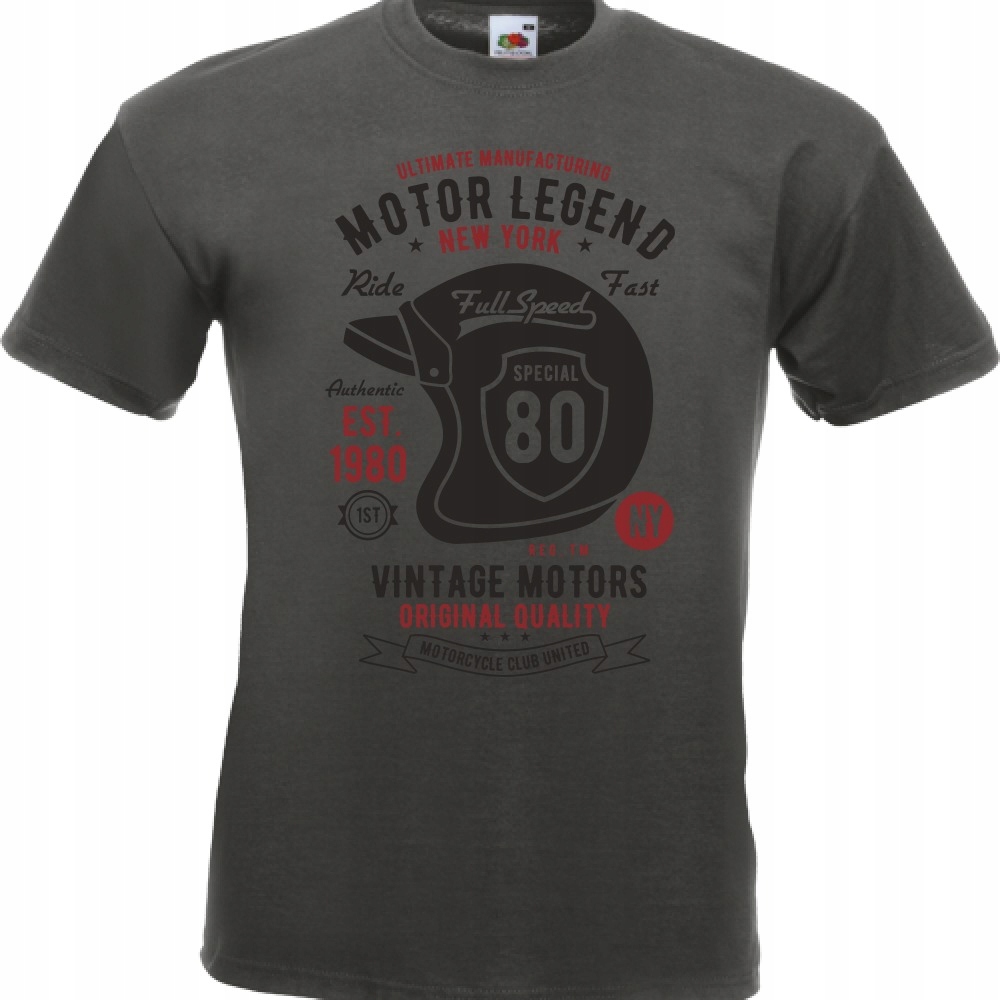 

Koszulka motocykl motor motocyklista kask M grafit