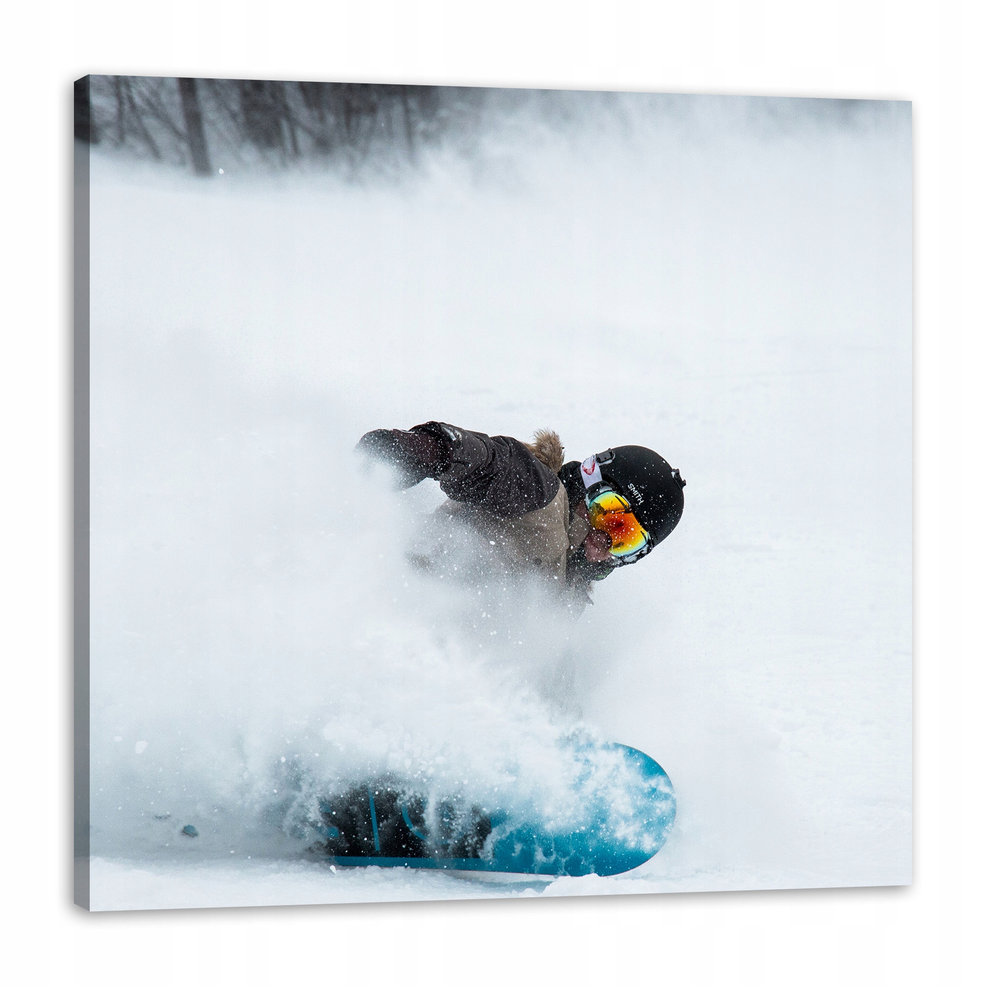 Obraz na plátně Snowboard Sníh Zima 90x90