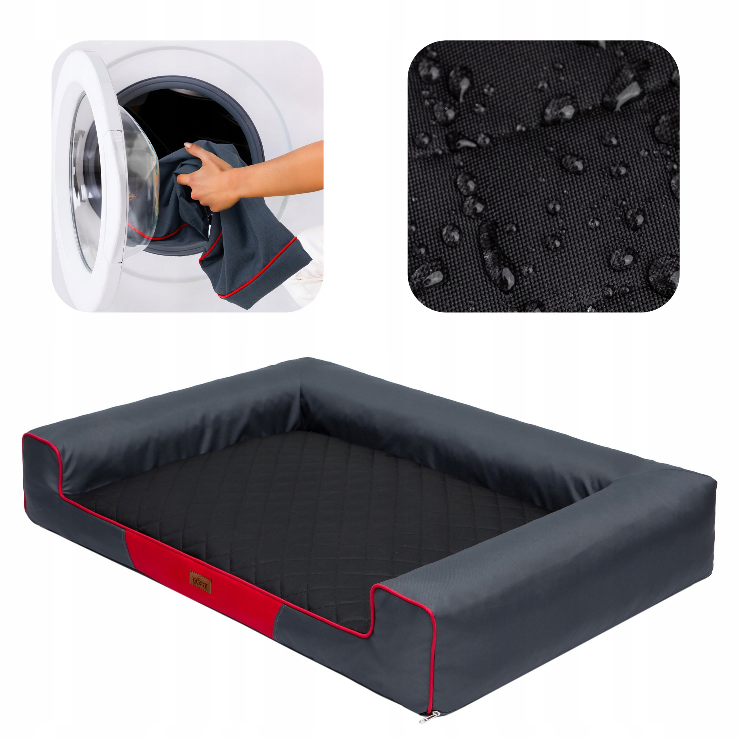 Pelíšek pro psa Potah, L 80x55 cm, voděodolná, stahovatelný obal