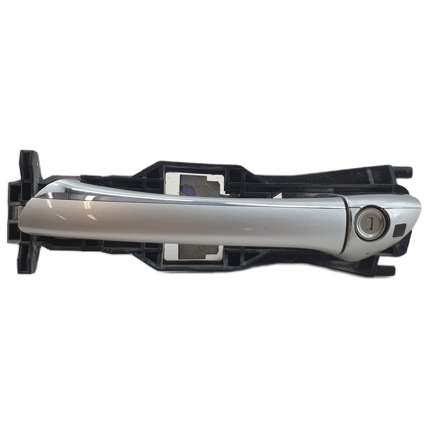 handle door left front MERCEDES W211 BRILLIANT SILVER C744 UZYWANA