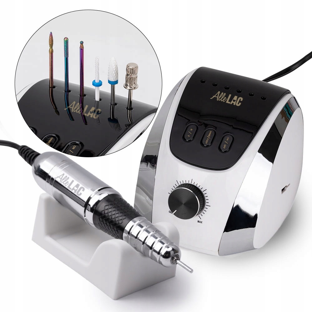 Profesjonalna Frezarka Do Paznokci Allelac M13 65W Mocna Frezy Nośnik