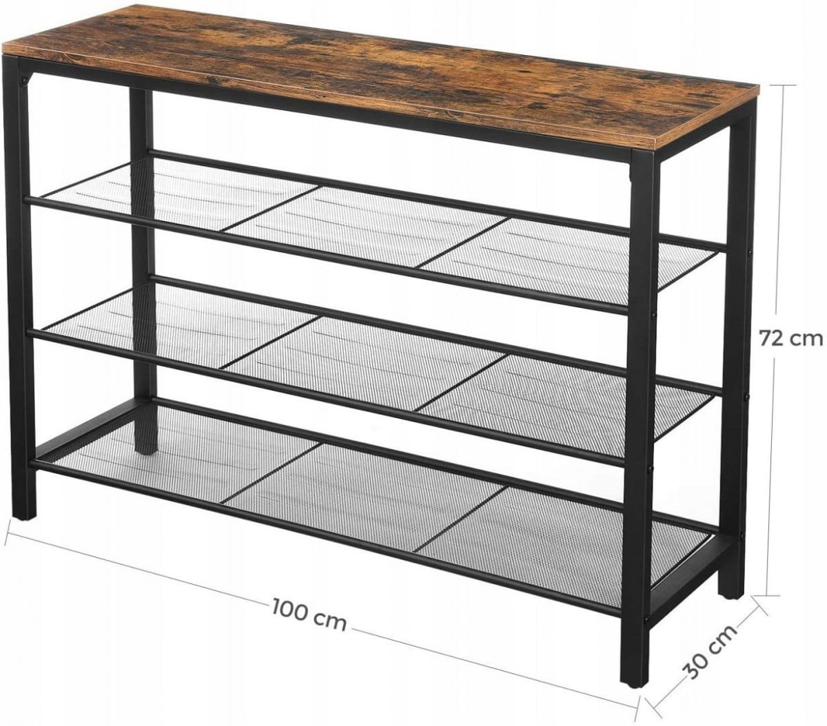 REGAŁ SZAFKA PÓŁKA BUTY PRZEDPOKÓJ LOFT RUSTYKALNY Kolor mebla odcienie brązu