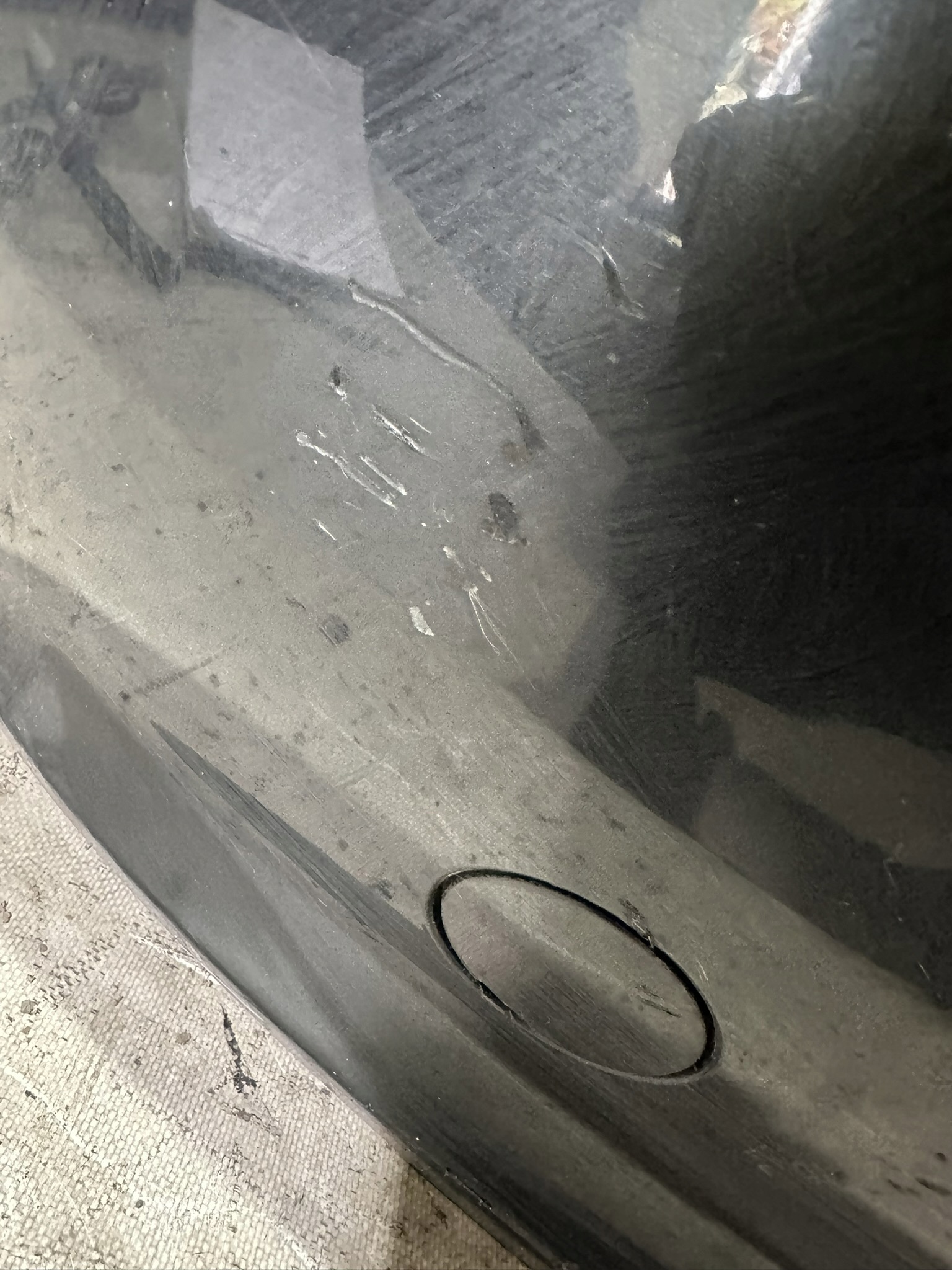bumper rear part RENAULT CLIO III NV676