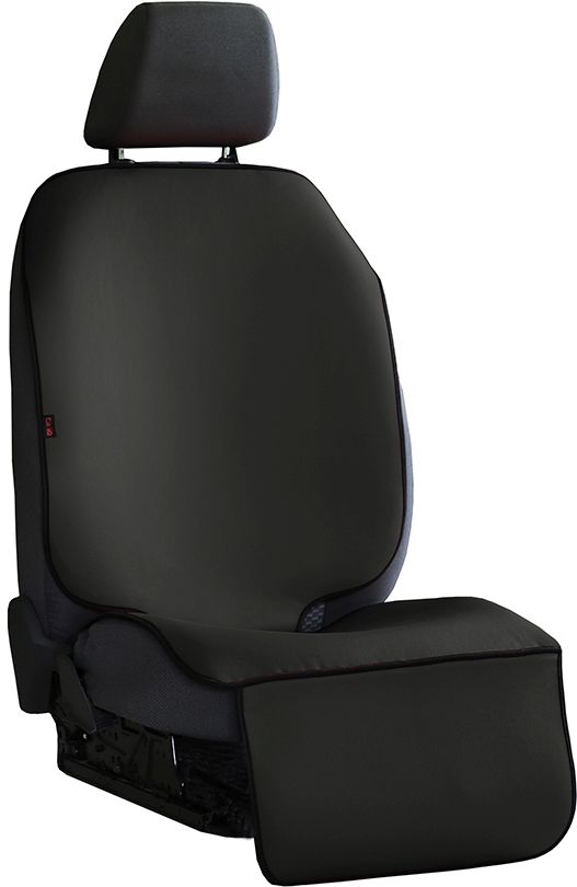 PROTECTIVE MAT FOR THE SEAT, LEATHER COVER - BLACK