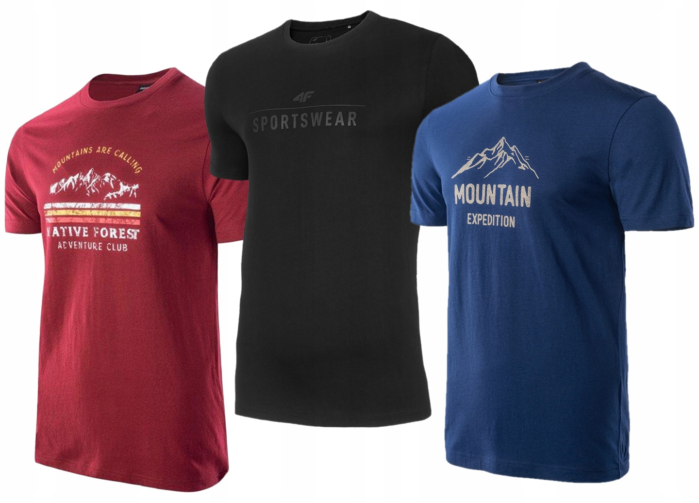 

Koszulki Męskie 4F Hi-tec Koszulka T-shirt 3SZT