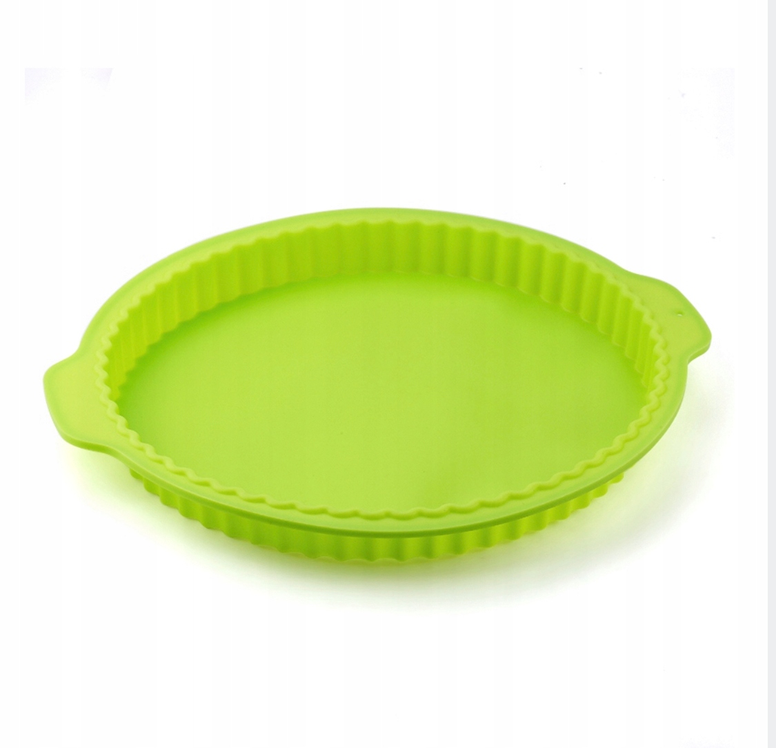 FORMA FOREMKA PŁASKA DUŻA OKRĄGŁA SILIKONOWA DO PIECZENIA CIASTA TARTY 26cm Marka inna