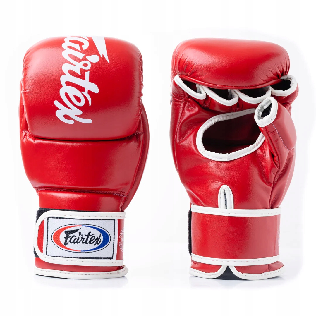 Mma Rukavice Fairtex FGV18 „Super Sparring“ (red/white piping) XL