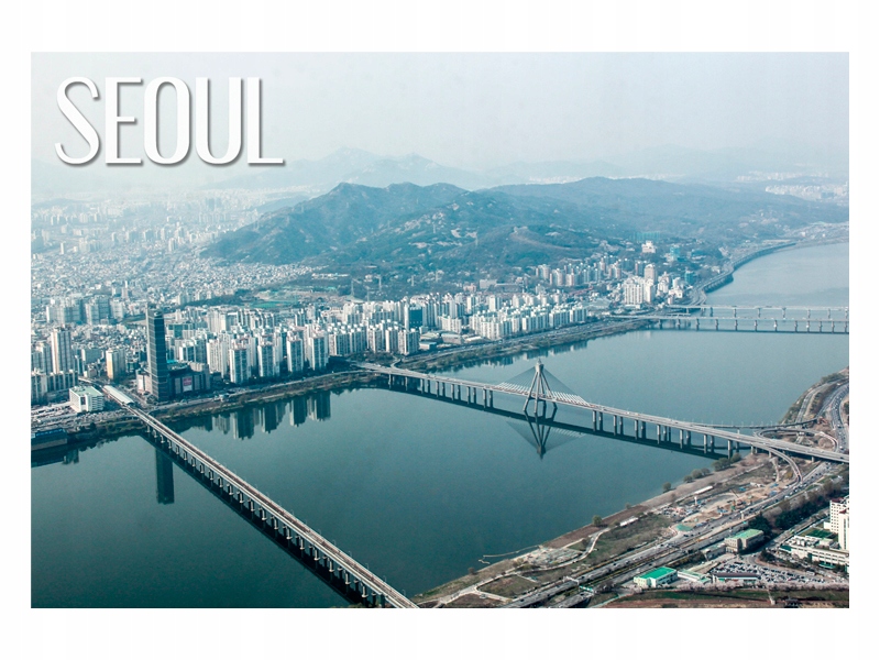

Korea Płd. Seul Panorama Magnes na lodówkę