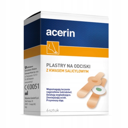 

Acerin, plastry na odciski, 6 sztuk