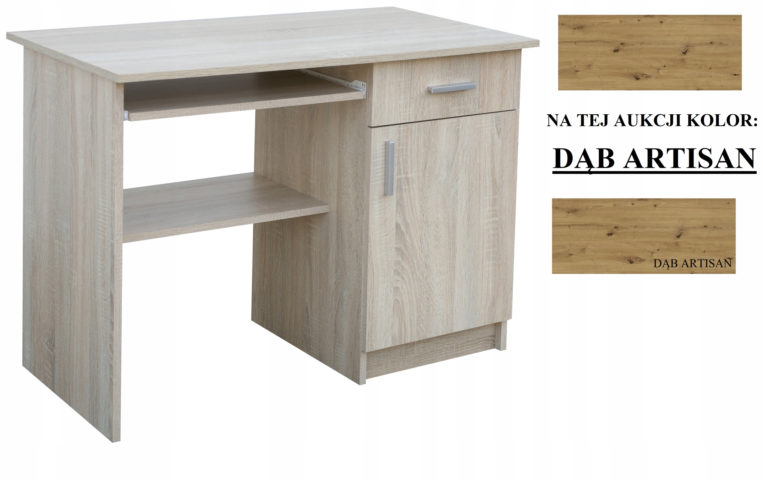 AB1 BIURKO komputerowe TANIE 100 DĄB ARTISAN Loft