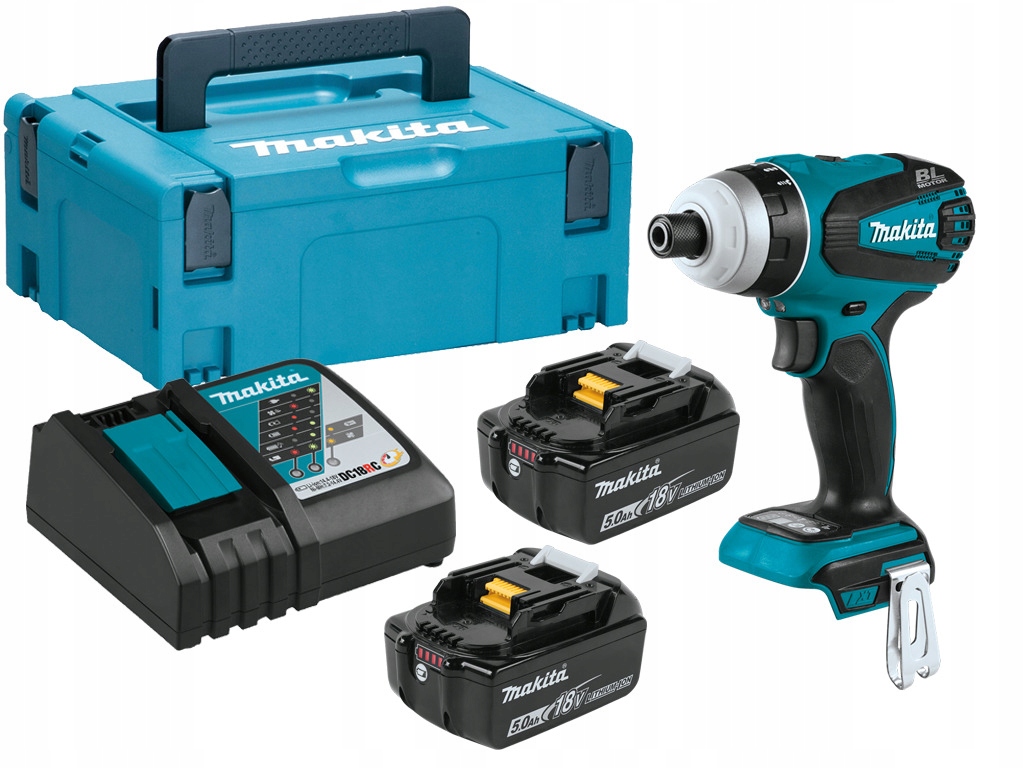 Makita Wkrętarka Udarowa 18V 150Nm 2x5,0Ah 4-FUNKCJE DTP141RTJ
