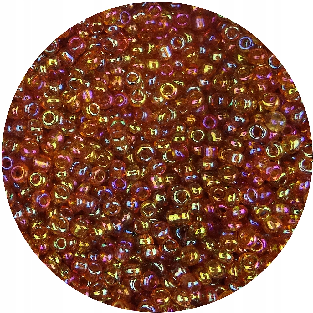 Koraliki szklane 2mm 100g Miód+opal 6000s 18049