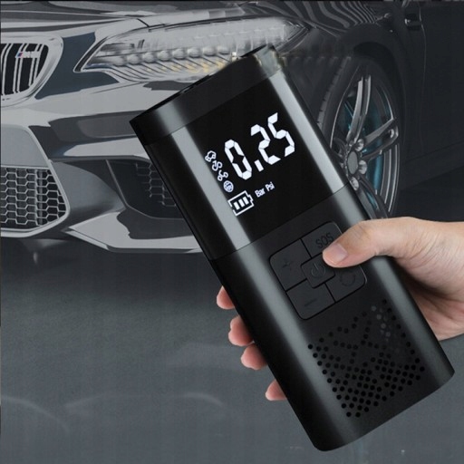 Sprężarka do pompowania opon samochodowych 6000mA Marka inna