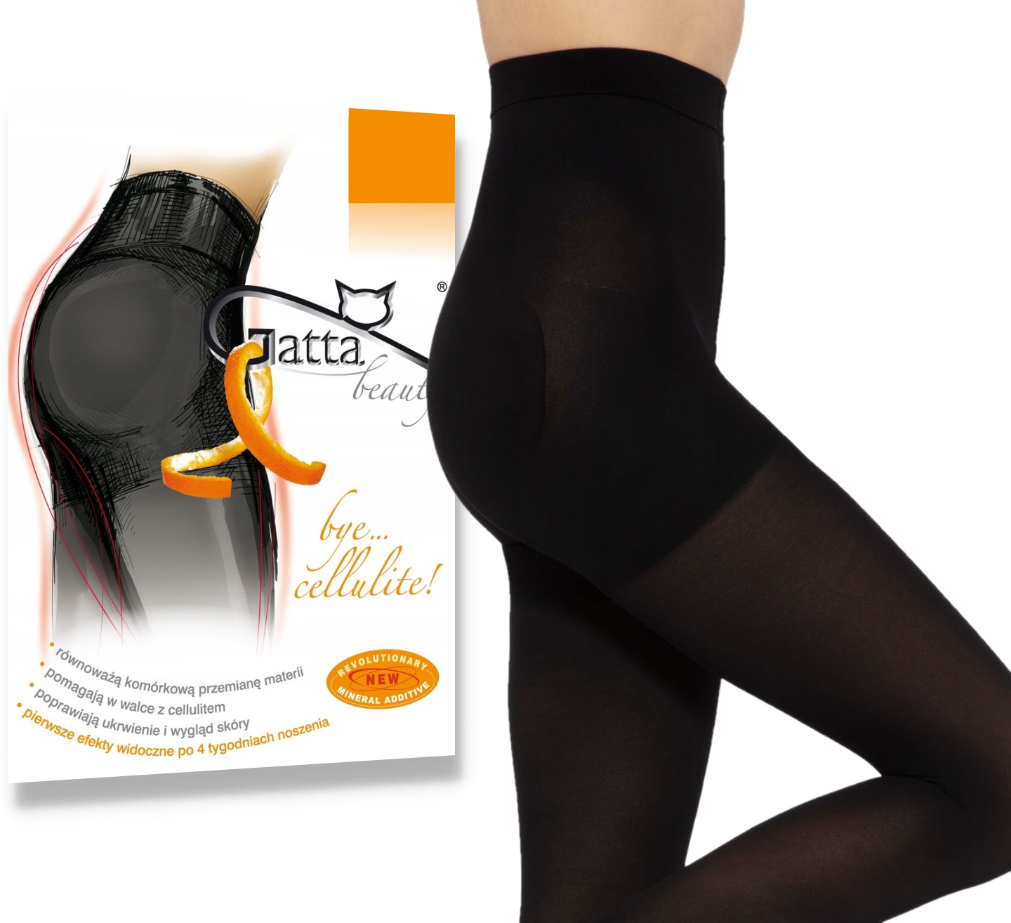 

Bye Cellulite 50 Den Gatta Rajstopy czarne 3-M