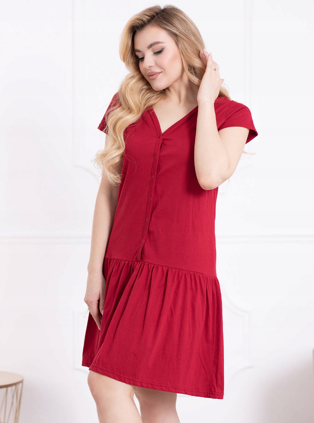 FORMOMMY KOSZULA NOCNA CIĄŻOWA DO KARMIENIA L Wzór dominujący bez wzoru