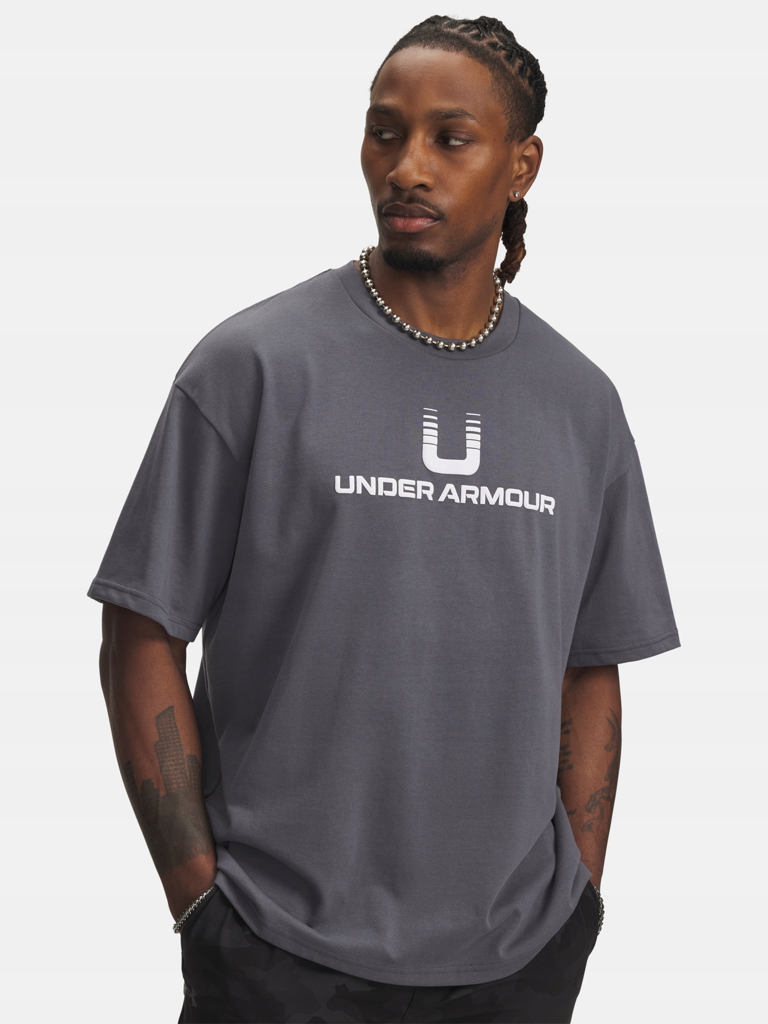 Pánské tričko Under Armour Ua Hwt U Logo Ss-gry vel. M
