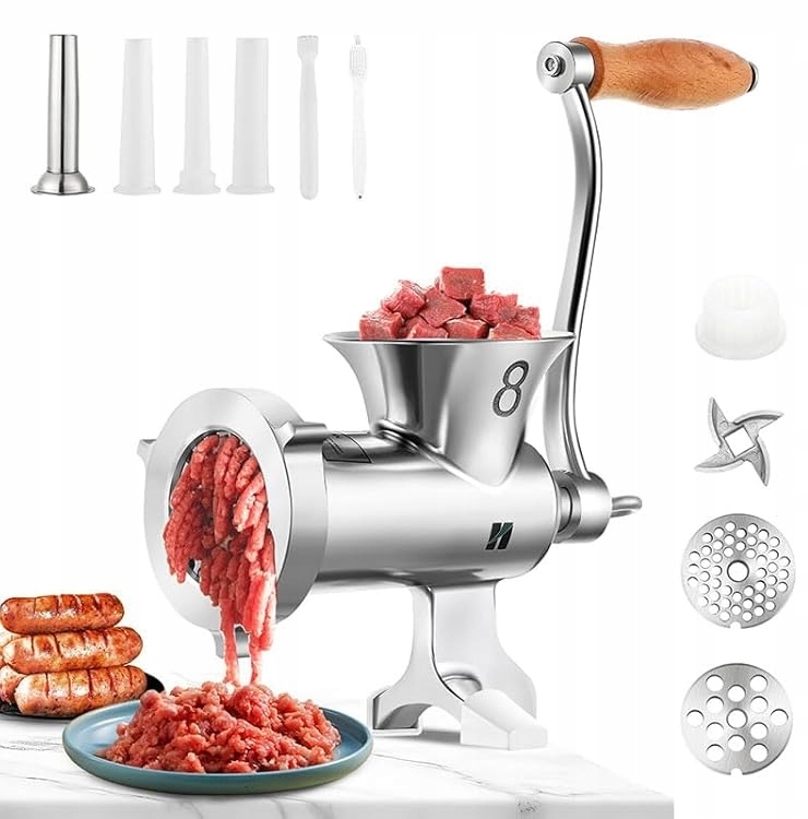 Ruční mlýnek na maso Huanyu M8 z nerezová ocel pro maso a klobásy