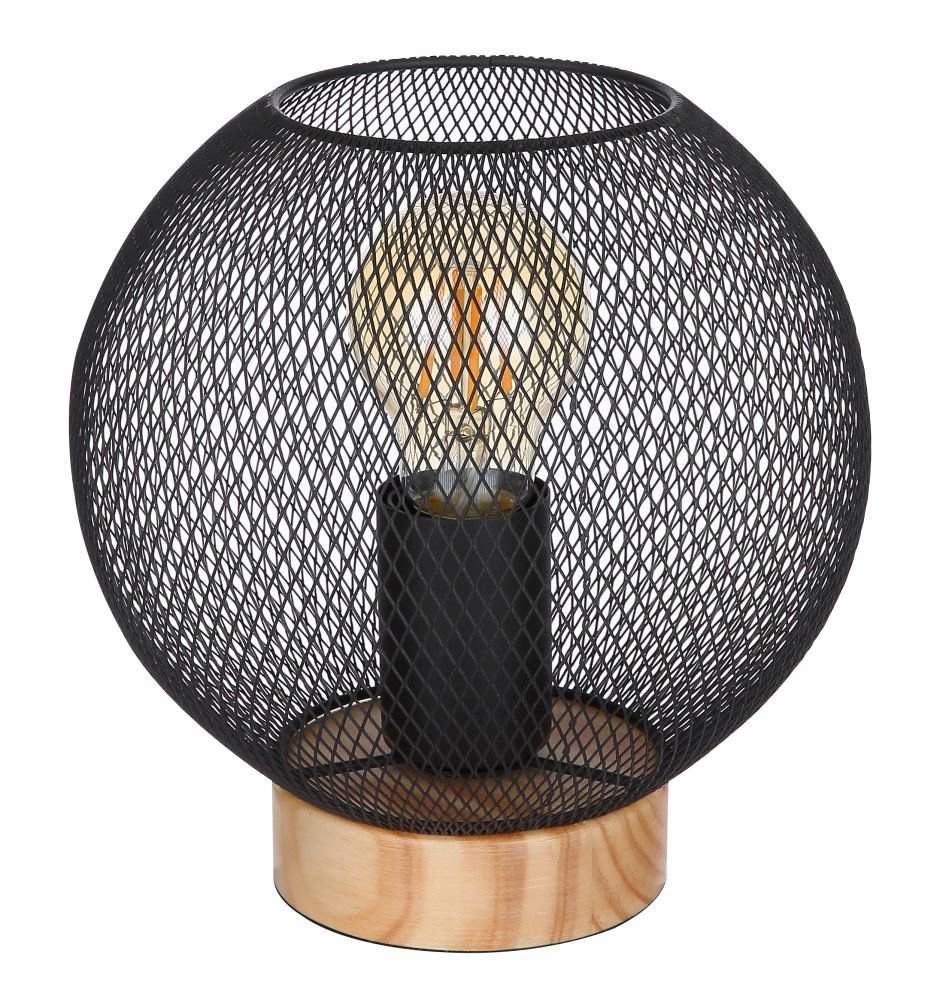 Ażurowa klimatyczna lampka stołowa PABLO Globo Zasilanie sieciowe